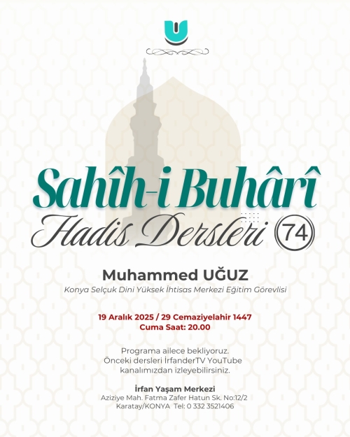 Sahih-i Buhari Dersleri - 74