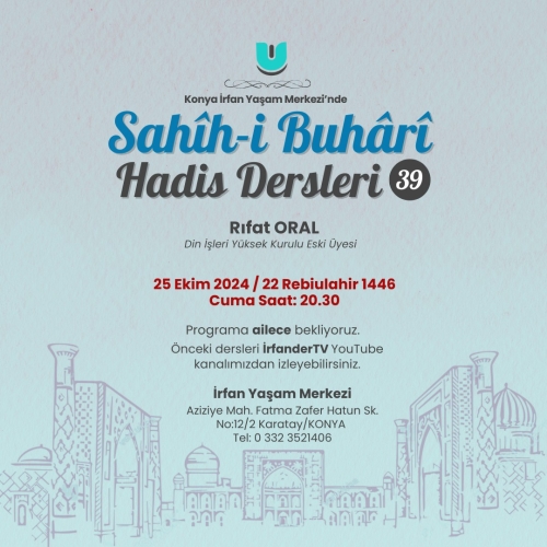 Sahih-i Buhari Dersleri - 39
