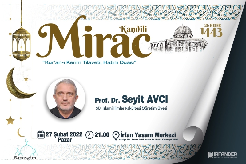 1443 MİRAC KANDİLİ PROGRAMI