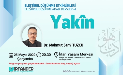 Eleştirel Düşünme Etkinlikleri, Yakîn