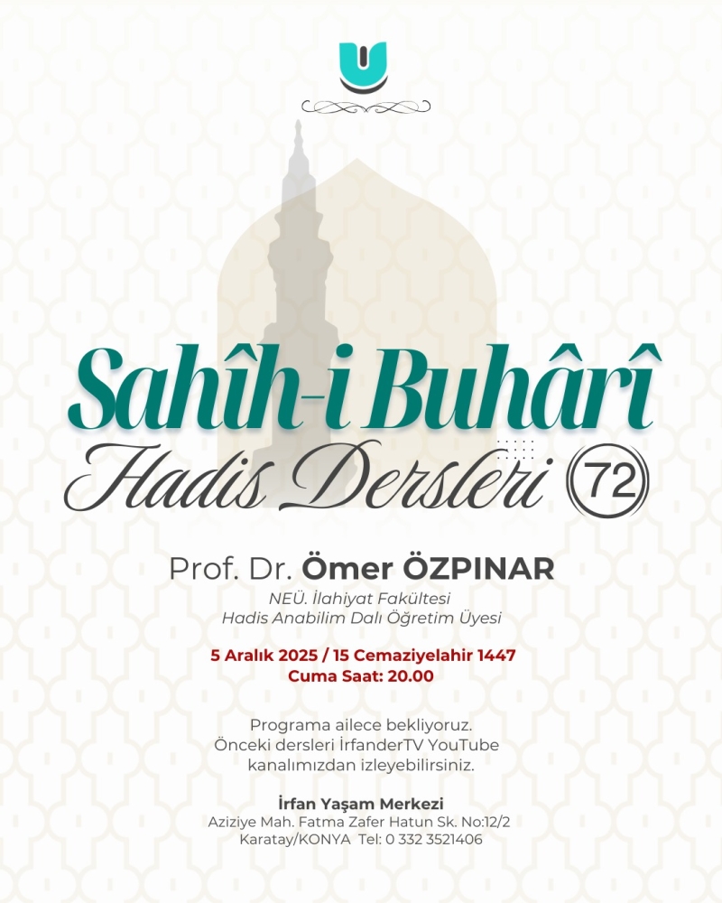 Sahih-i Buhari Dersleri - 72