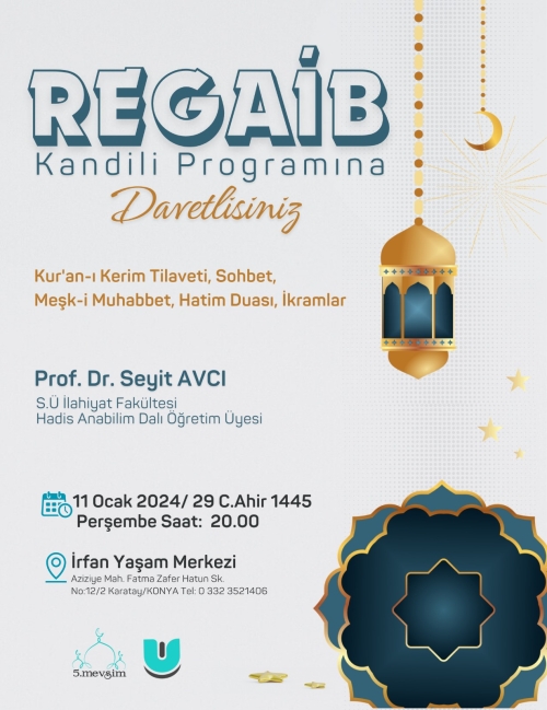 Üç aylarımızı Müjdeleyen Regaib gecemiz