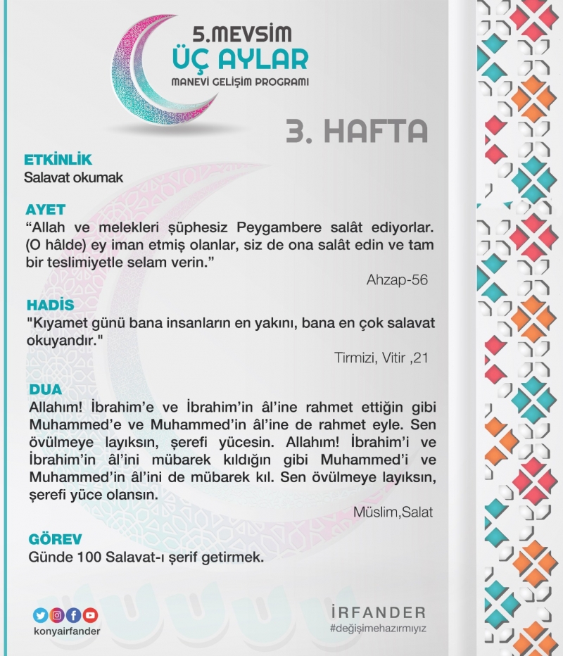 3 AYLAR MANEVİ GELİŞİM PROGRAMI 3. HAFTA