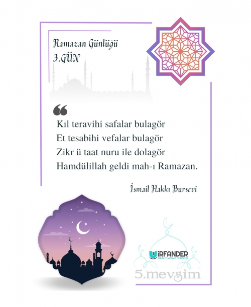 RAMAZAN GÜNLÜĞÜ 3. GÜN