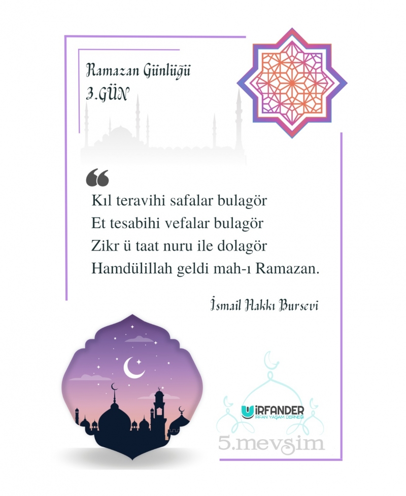 RAMAZAN GÜNLÜĞÜ 3. GÜN