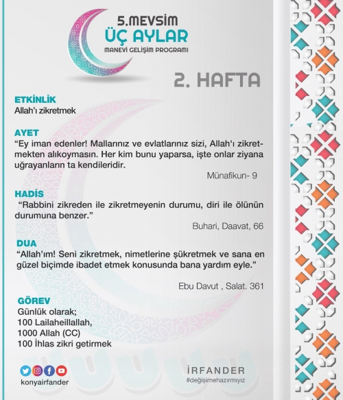 3 AYLAR MANEVİ GELİŞİM PROGRAMI 2. HAFTA