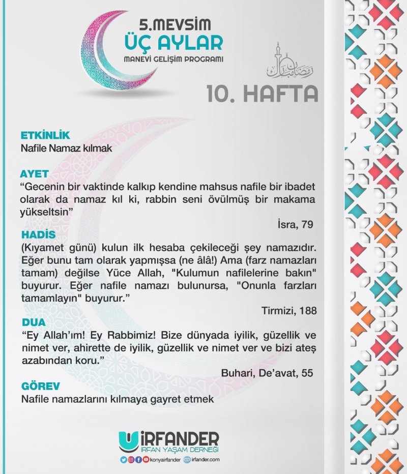 3 AYLAR MANEVİ GELİŞİM PROGRAMI 10. HAFTA