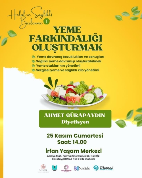HELAL VE SAĞLIKLI BESLENME SEMİNERLERİ 1