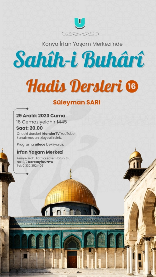 Sahih-i Buhari Dersleri - 16