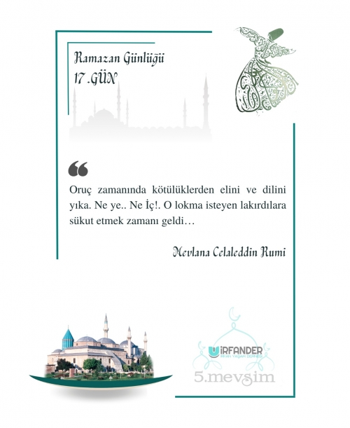 RAMAZAN GÜNLÜĞÜ 17. GÜN