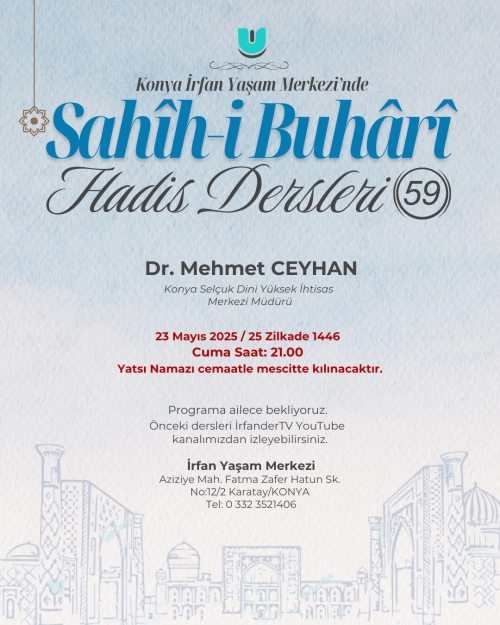 Sahih-i Buhari Dersleri - 59