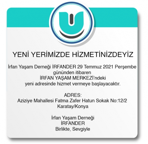 Yeni Yerimizde Hizmetinizdeyiz!