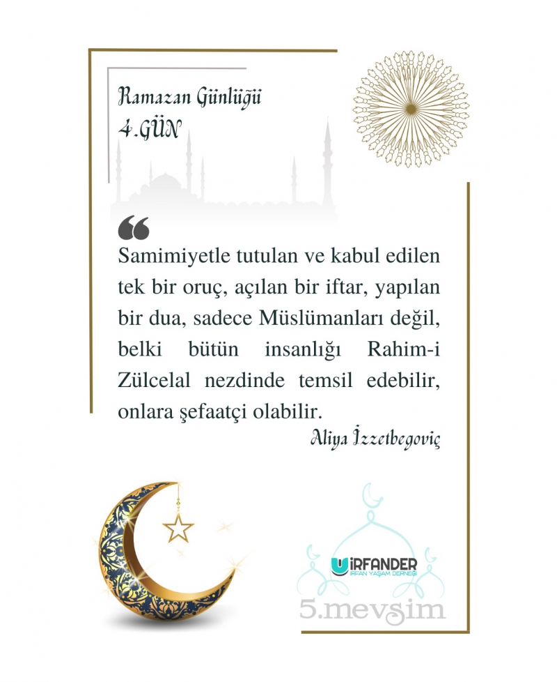 RAMAZAN GÜNLÜĞÜ 4. GÜN