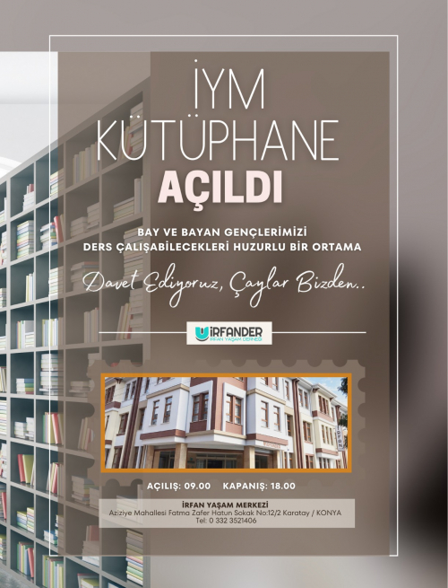 İYM KÜTÜPHANE AÇILDI