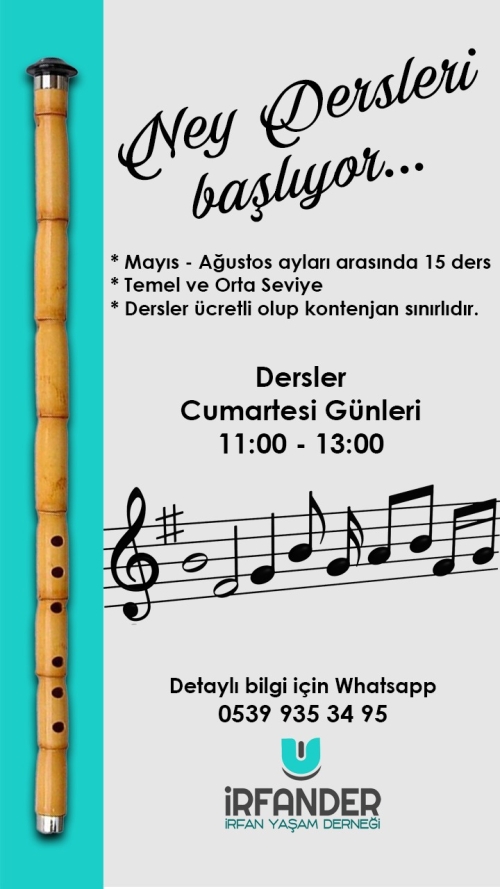 Ney dersleri başlıyor..