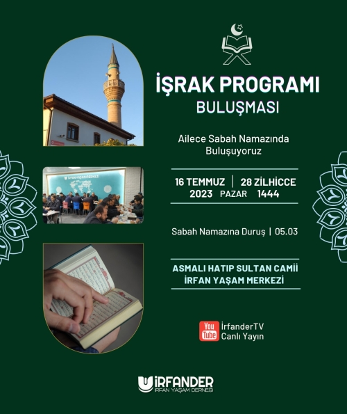 İşrak Buluşmaları'na Ailece Davetlisiniz