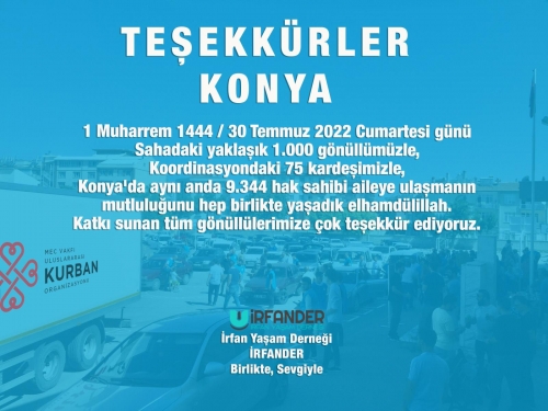 Teşekkürler Konya !