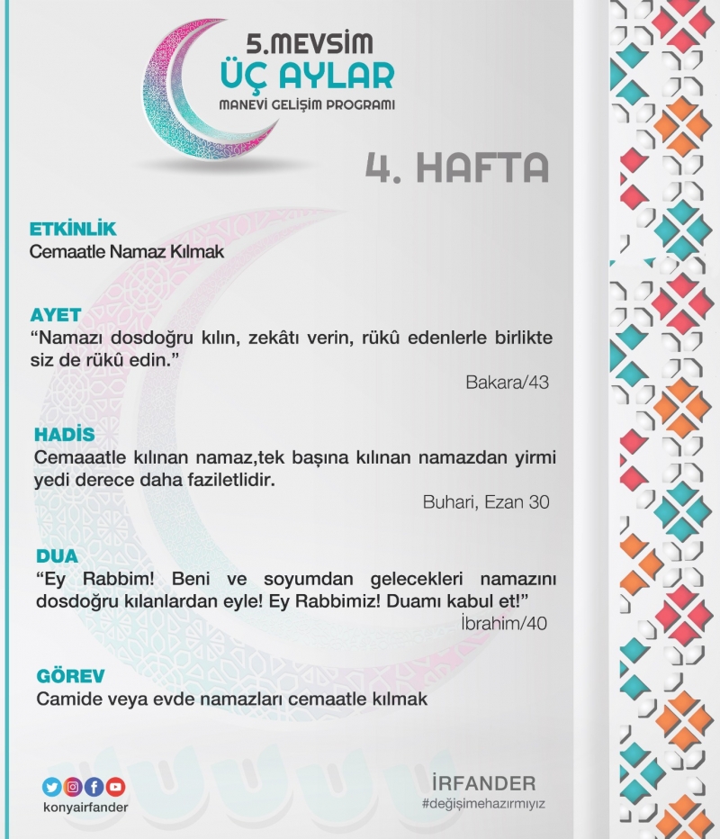 3 AYLAR MANEVİ GELİŞİM PROGRAMI 4. HAFTA