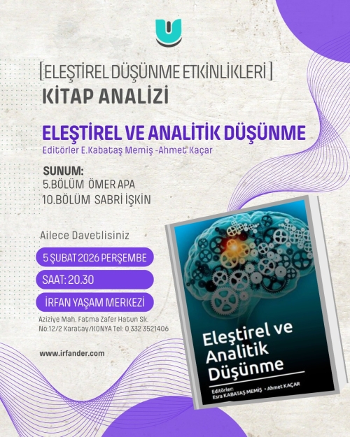 Eleştirel Düşünme Etkinlikleri, Kitap Analizi